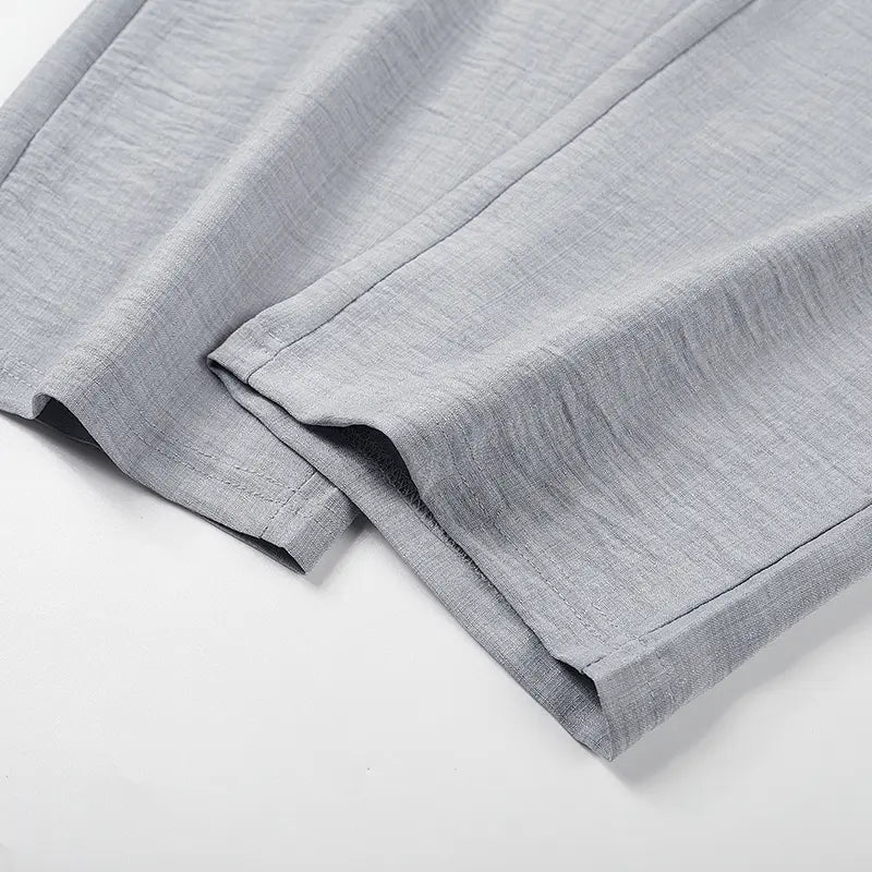 Men’s Lyocell Linen-Blend Mid-Length Shorts – Loose Fit, Breathable & Lightweight