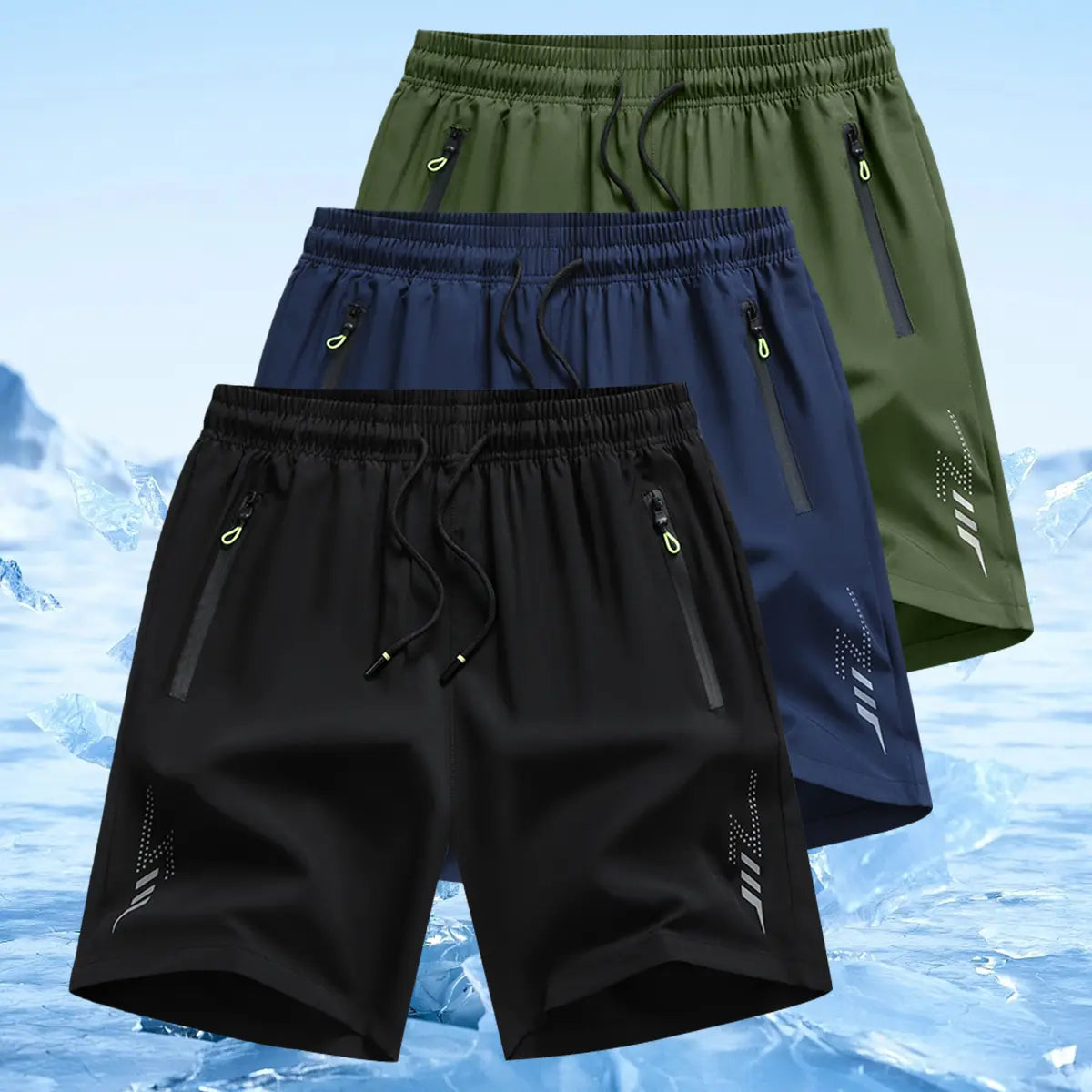 Men's Lightweight Casual Shorts - Adjustable Drawstring