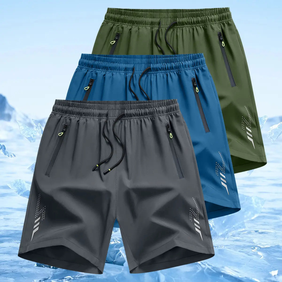 Men's Lightweight Casual Shorts - Adjustable Drawstring