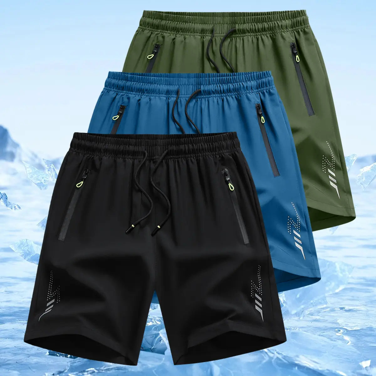 Men's Lightweight Casual Shorts - Adjustable Drawstring