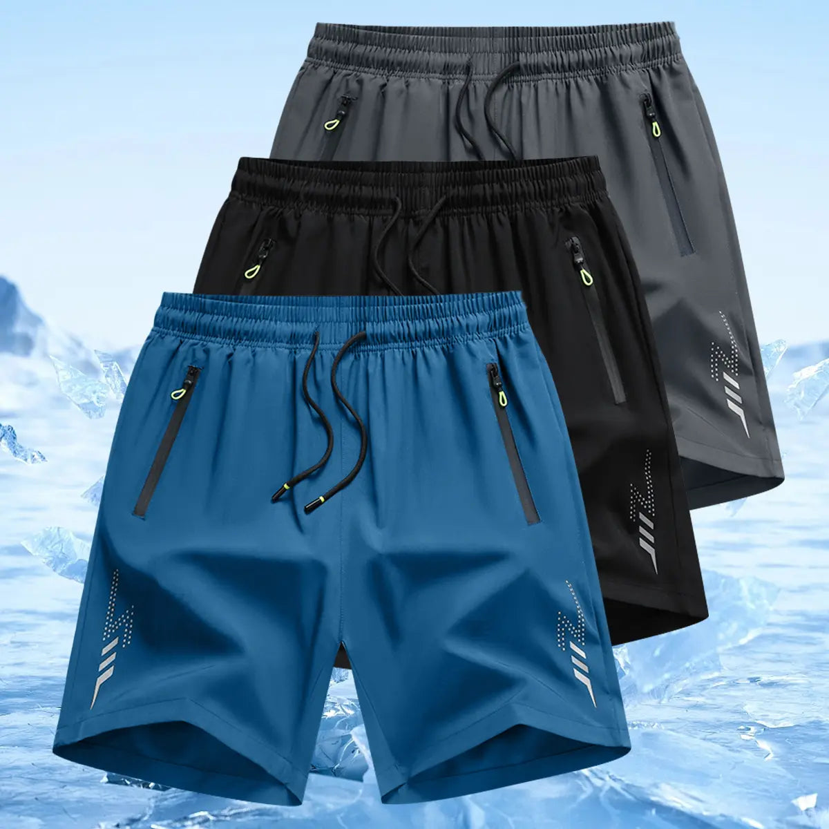 Men's Lightweight Casual Shorts - Adjustable Drawstring