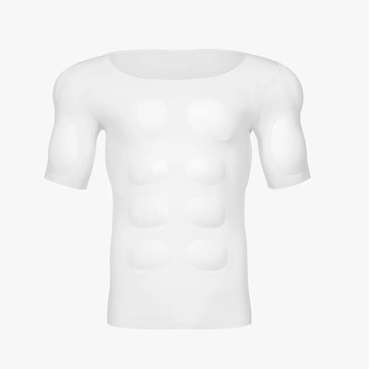 Men’s Seamless Muscle-Fit T-Shirt with Removable Chest Pads